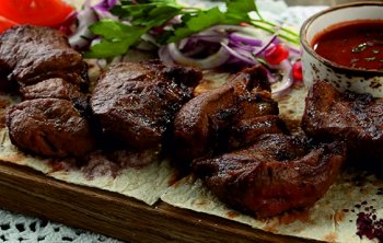 Шашлык из говяжей вырезки