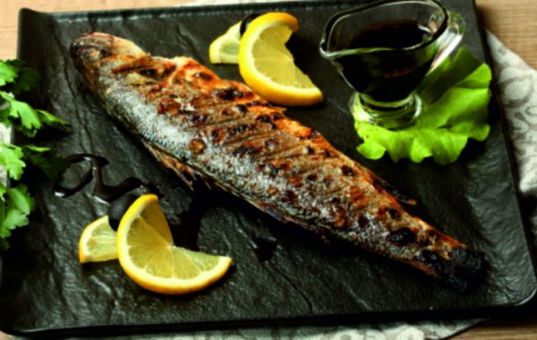 Сибас на мангале